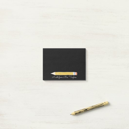 Post-it® Un mot du professeur Crayon Rappels mignons pour (Sur un bureau)