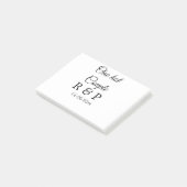 Post-it® Un nom de couple d'ajout chaud date de texte de la (Incliné)