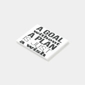 Post-it® Un Objectif Sans Plan N'Est Qu'Un Souhait (Incliné)