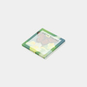 Post-it® Un papillon amiral sur un iris japonais jaune (Incliné)