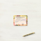 Post-it® Un papillon Morio (Sur un bureau)