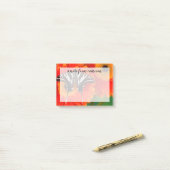 Post-it® Un papillon swallowtail zèbre (Sur un bureau)
