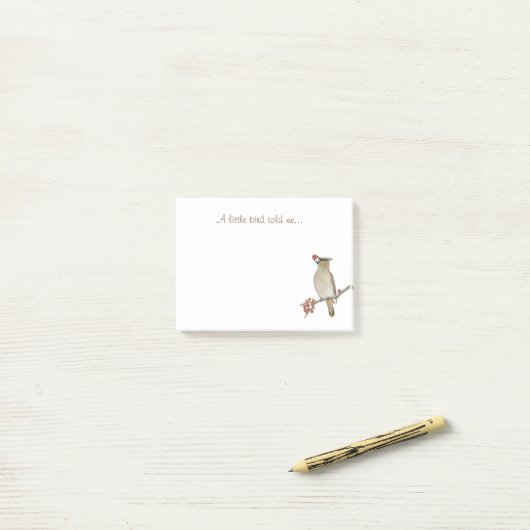 Post-it® Un Petit Oiseau M'A Dit (Sur un bureau)