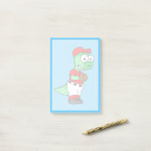 Post-it® Un Pitcher De Baseball Pachycephalosaurus. (Sur un bureau)