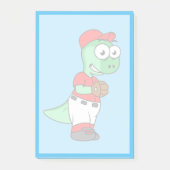 Post-it® Un Pitcher De Baseball Pachycephalosaurus. (Devant)