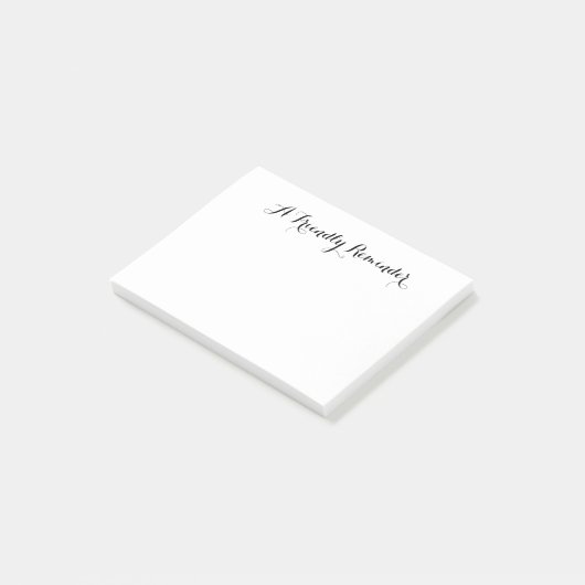 Post-it® Un rappel convivial Note personnalisable (Incliné)