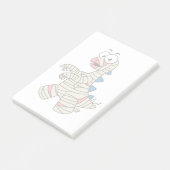 Post-it® Un Stegosaurus Caricature Habillé Comme Une Maman. (Incliné)