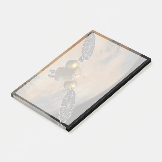 Post-it® Un vaisseau Spacecraft Orbitant Mars. (Incliné)