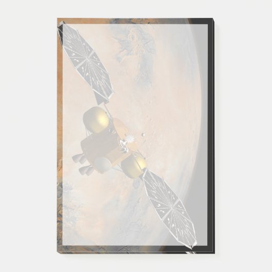 Post-it® Un vaisseau Spacecraft Orbitant Mars. (Devant)