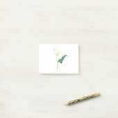 Post-it® une aquarelle blanche calla lily (Sur un bureau)