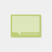 Post-it® Une bulle de discussion avec un nom personnalisé (Devant)