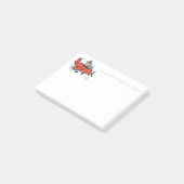 Post-it® une chèvre volant un avion (Incliné)