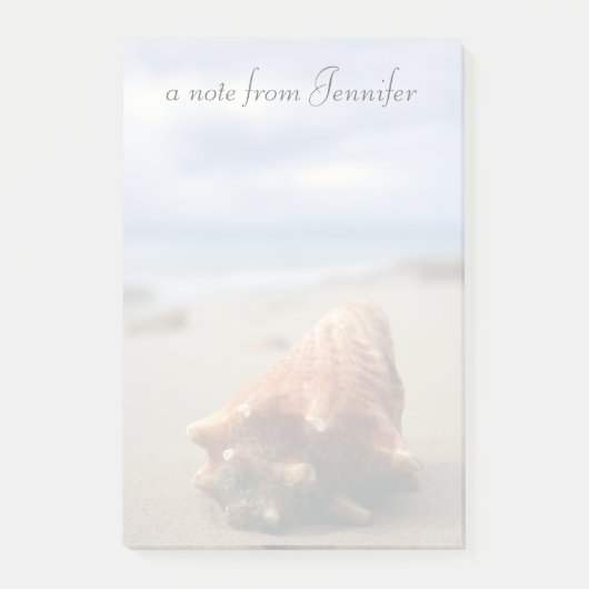 Post-it® Une conque Shell sur le St Croix, Usvi de la plage (Devant)