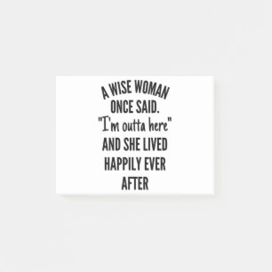 Post-it® Une Femme Merveilleuse A Dit Un Jour