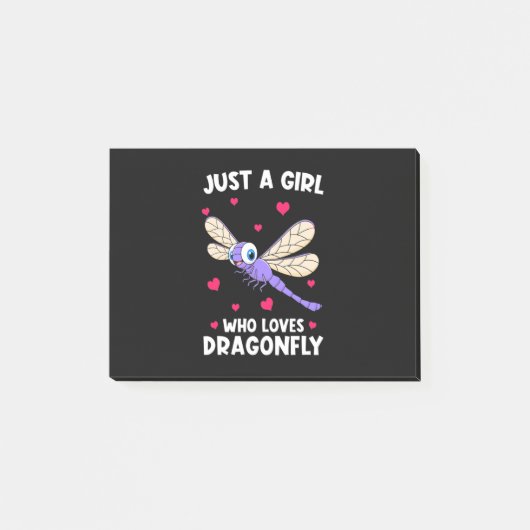 Post-it® Une fille qui aime les libellules (Devant)