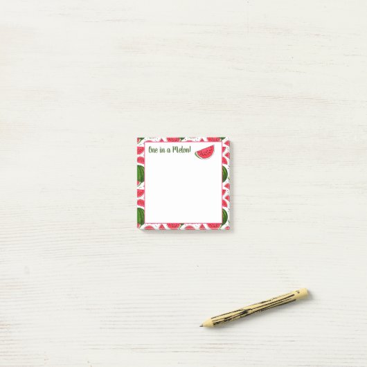 Post-it® Une Fois Dans Un Melon Post-It Notes (Sur un bureau)