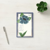 Post-it® Une Grande Note Bleue Gris Fleur D'Un Ami (Bureau)