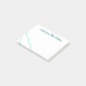 Post-it® une note d'ajouter le nom de l'enseignant simples (Incliné)