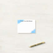 Post-it® une note d'ajouter nom de professeur simple bordur (Sur un bureau)