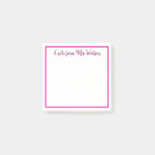 Post-it® une note d'ajouter nom de professeur simple bordur (Devant)
