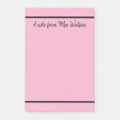 Post-it® une note d'ajouter nom de professeur simple bordur (Devant)