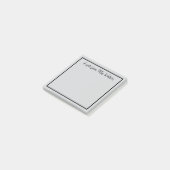 Post-it® une note d'ajouter nom de professeur simple bordur (Incliné)
