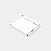 Post-it® une note d'ajouter nom de professeur simple bordur (Incliné)