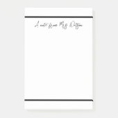 Post-it® une note d'ajouter nom de professeur simple bordur (Devant)