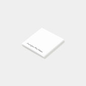 Post-it® une note d'ajouter nom de professeur simple bordur (Incliné)