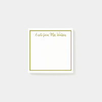 une note d'ajouter nom de professeur simple bordur