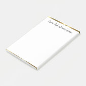 Post-it® une note d'ajouter nom de professeur simple bordur (Incliné)