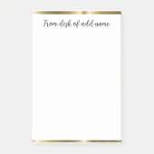 Post-it® une note d'ajouter nom de professeur simple bordur (Devant)