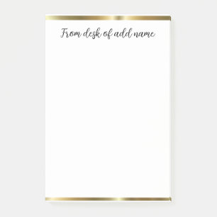 Post-it® une note d'ajouter nom de professeur simple bordur