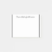 Post-it® une note d'ajouter nom de professeur simple bordur (Devant)