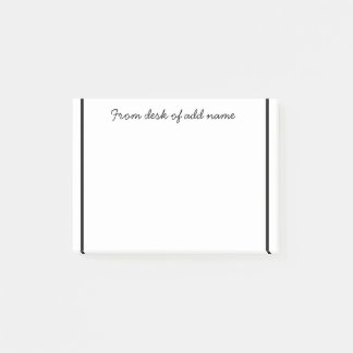 Post-it® une note d'ajouter nom de professeur simple bordur