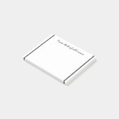 Post-it® une note d'ajouter nom de professeur simple bordur (Incliné)