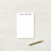 Post-it® une note d'ajouter nom de professeur simple minima (Sur un bureau)