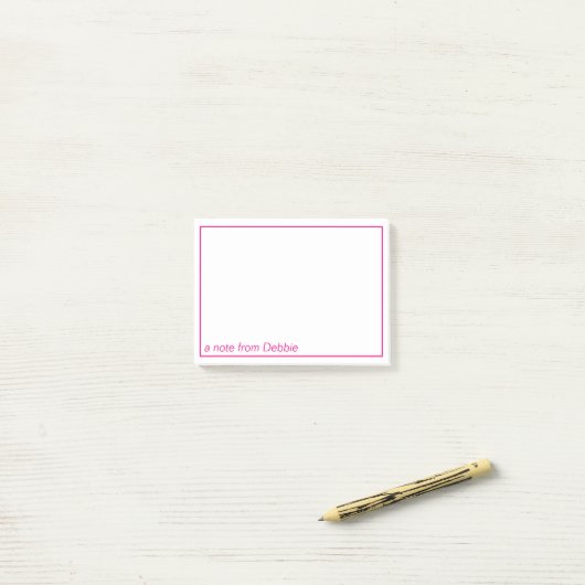 Post-it® une note de (Sur un bureau)