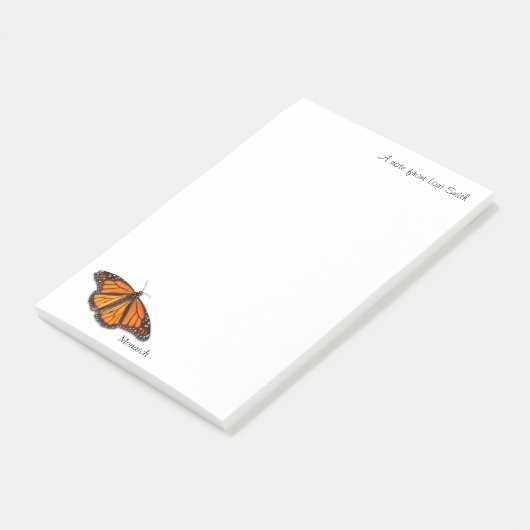 Post-it® Une note de ... Bloc-notes pour papillon monograph (Incliné)
