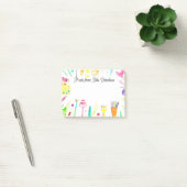Post-it® Une note de l'aquarelle des crayons de l'enseignan (Bureau)