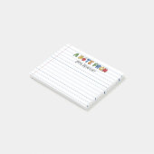 Post-it® Une note de l'enseignant ligné (Incliné)