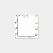 Post-it® Une Note De Musique Note Musicien Motif Whimsical (Devant)