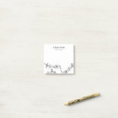 Post-it® Une Note De Musique Note Musicien Motif Whimsical (Sur un bureau)