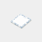 Post-it® Une note de | Note florale de chinoiserie bleue (Incliné)