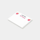 Post-it® Une note des pommes rouges de professeur mignonnes (Incliné)