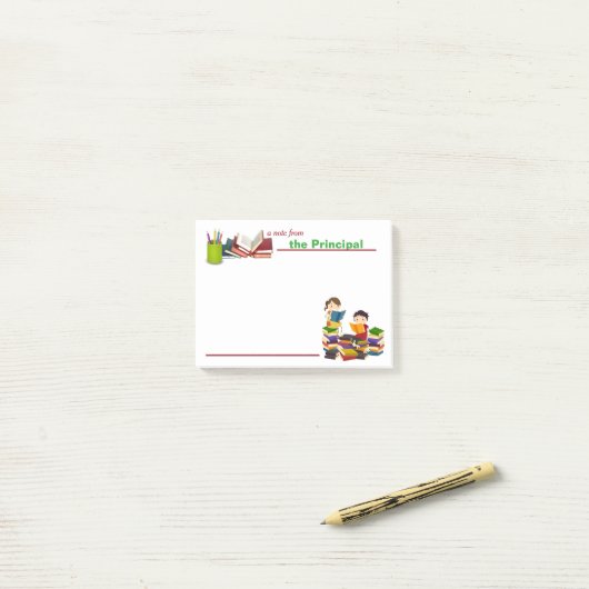 Post-it® Une note des principales notes de post-it (Sur un bureau)