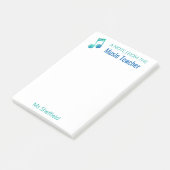 Post-it® Une note du musical personnalisé de professeur de (Incliné)