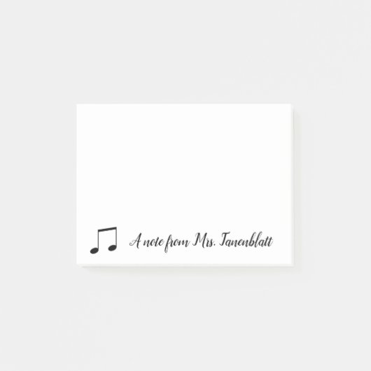 Post-it® Une note d'un musicien (Devant)