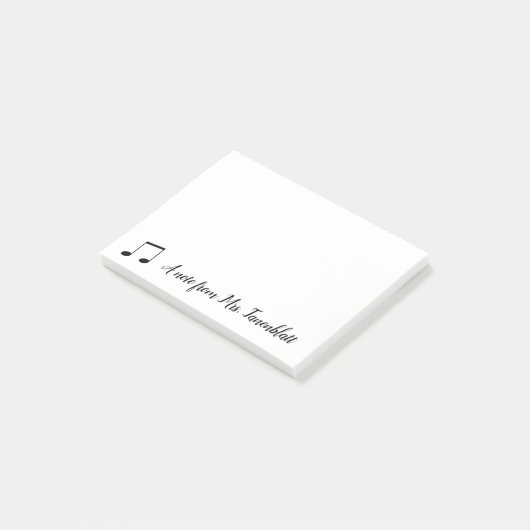 Post-it® Une note d'un musicien (Incliné)