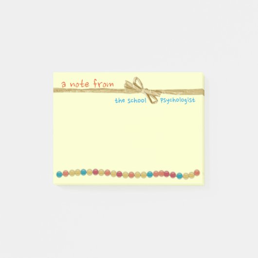 Post-it® Une note ouvrée du psychologue d'école (Devant)